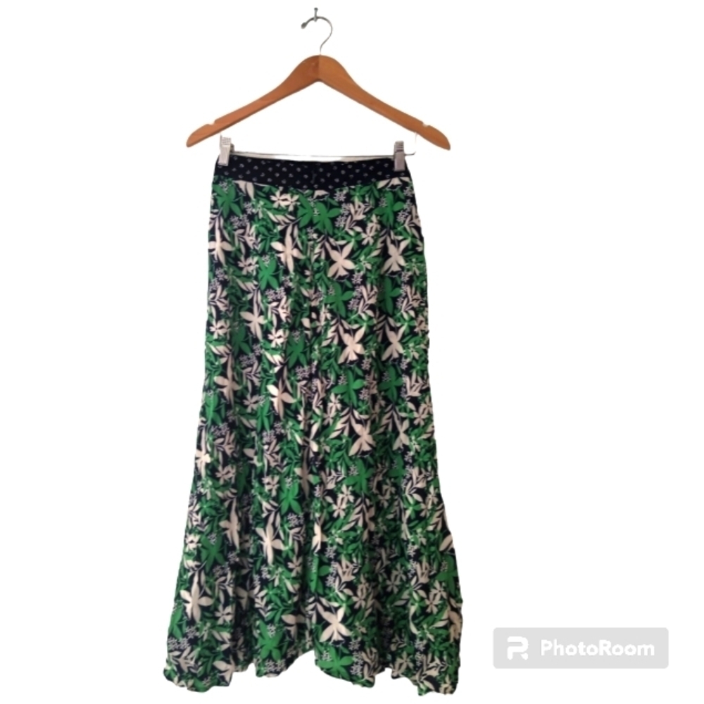 🦚Anthropologie Velvet By Graham & Spencer Susannah Wrap Midi Skirt. Size S - Picture 8 of 15